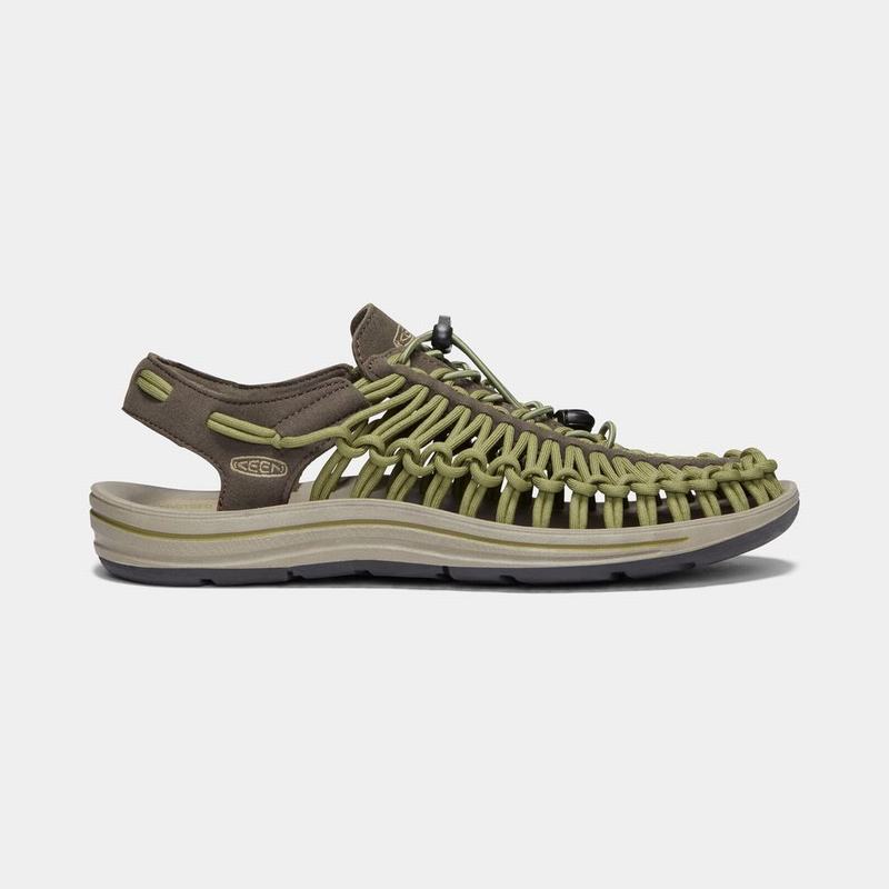 Keen Mens Uneek Sandals Olive Outlet (3812-PDHGL)